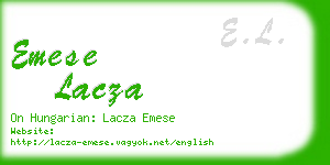 emese lacza business card